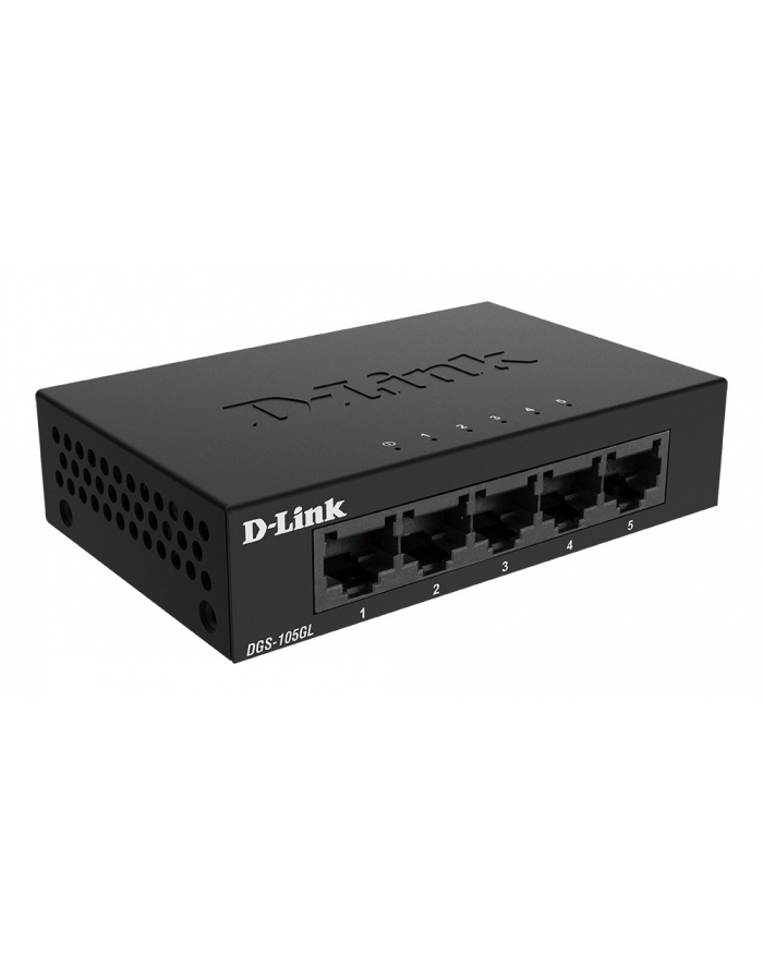 D-Link DGS-105GL/E switch niezarządzalny Gigabit Ethernet (10/100/1000) Czarny główny