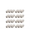 no name Moduł (gniazdo) keystone RJ45 (8P8C) kat6A, STP,ekranowany, beznarzędziowy, stalowy, 24szt - nr 1