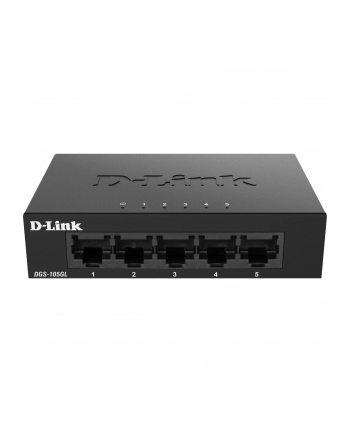 D-Link DGS-105GL/E switch niezarządzalny Gigabit Ethernet (10/100/1000) Czarny nr 1