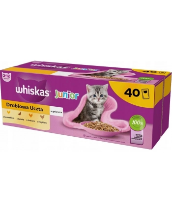 WHISKAS Mokra Karma dla kota Gal Junior Drób 40x85g nr 1