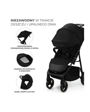 Kinderkraft wózek spacerowy TRIG 3 ONYX BLACK
