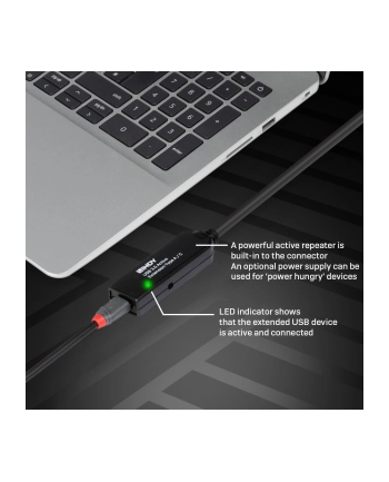 Lindy Usb 3.2 Gen1 3.0 Złącze Męskie Usb-A Żeńskie Usb-C 20.00M (43375) nr 1