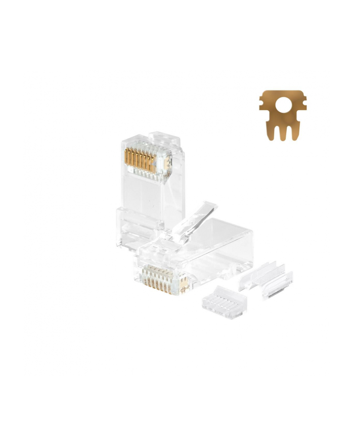 Wtyk RJ45 UTP kat. 6A, drut, Netrack (100 szt) główny