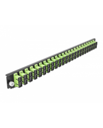 DELOCK  19″ SKRZYNKA ŁĄCZENIOWA OSŁONA PRZEDNIA 24 PORTY SC DUPLEX ZIELONA LIPOWA  () nr 2