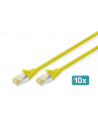 Digitus Lan Cat 6A - 3 M 10 Sztuk Rj45 Ekranowany S/Ftp Z Cat-6 & Cat-7 Żółty - nr 2