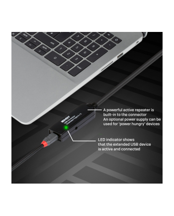 Lindy Usb 3.2 Gen1 3.0 Złącze Męskie Usb-A Żeńskie Usb-C 20.00M (43375) nr 1