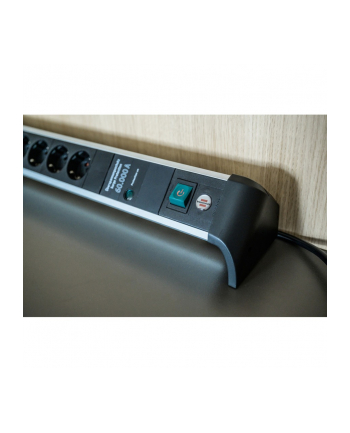 Brennenstuhl 1391020600 3 M 6X Gniazdo Czarny Srebrny