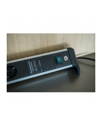 Brennenstuhl 1391020600 3 M 6X Gniazdo Czarny Srebrny