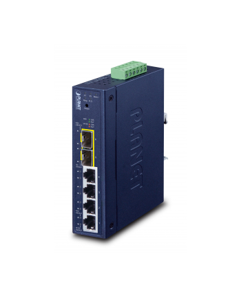 Planet Industrial L2 L4 4 Port Zarządzany Gigabit Ethernet (10 100 1000) Niebieski (Igs42154T2S)
