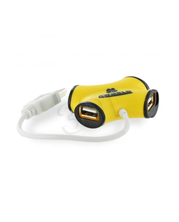 Hub USB 2.0 4porty zolty nr 2