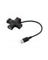 Hub USB 2.0  4 porty do notebooka X-black - nr 1