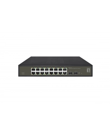 Levelone Ges 2118 Łącza Sieciowe Zarządzany L2 Gigabit Ethernet (10 100 1000) Czarny (GES2118) nr 1