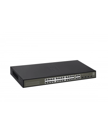 Levelone Ges 2128 Łącza Sieciowe Zarządzany L2 Gigabit Ethernet (10 100 1000) Czarny (GES2128) nr 1