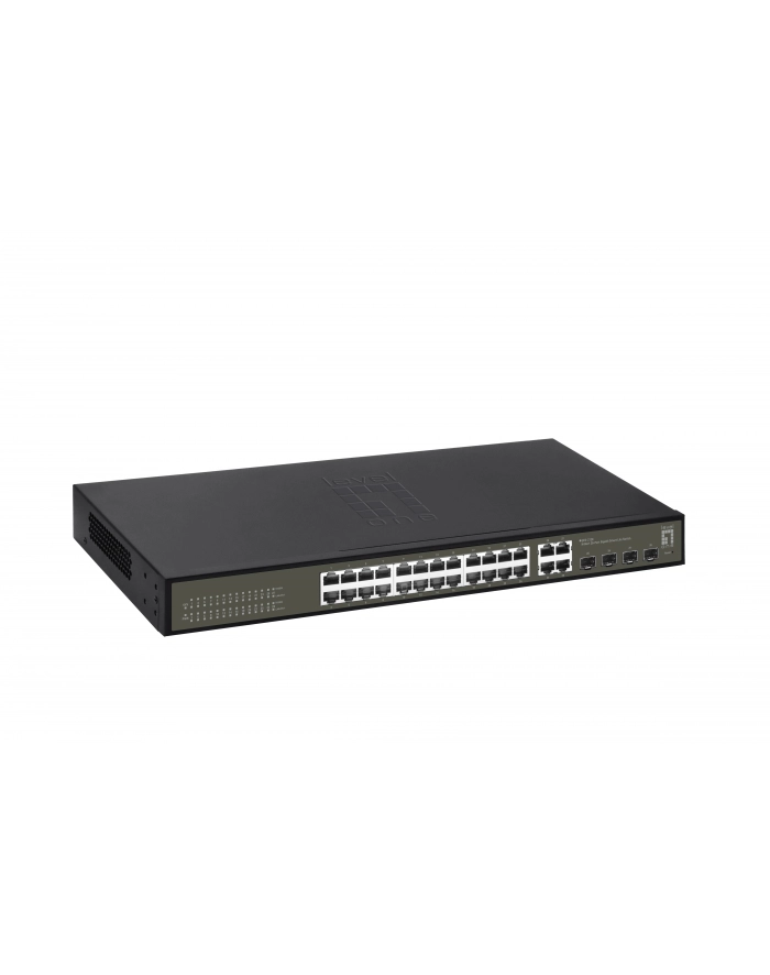 Levelone Ges 2128 Łącza Sieciowe Zarządzany L2 Gigabit Ethernet (10 100 1000) Czarny (GES2128) główny