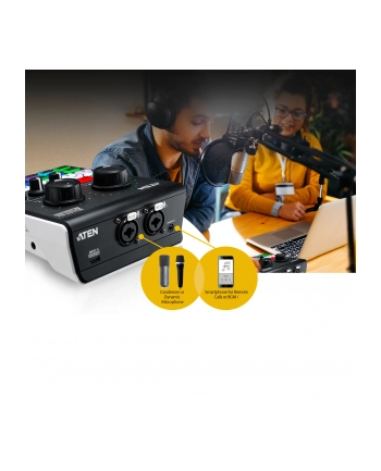 6-kanałowy podcastowy mikser audio AI MicLIVE UC8000 UC8000-AT nr 1