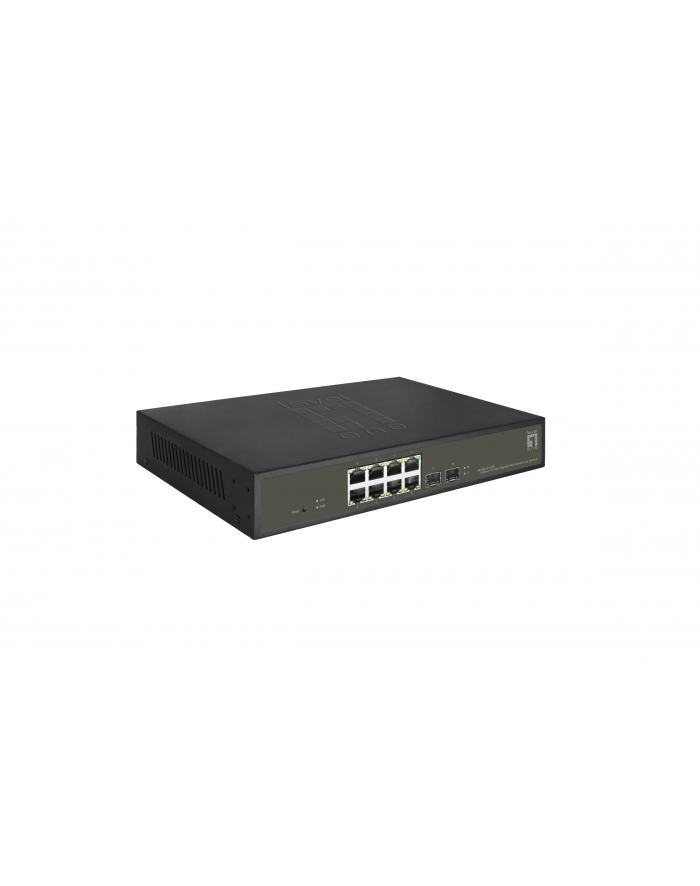 Levelone Ges 2110P Łącza Sieciowe Zarządzany L2 Gigabit Ethernet (10 100 1000) Obsługa Poe Czarny (GES2110P) główny