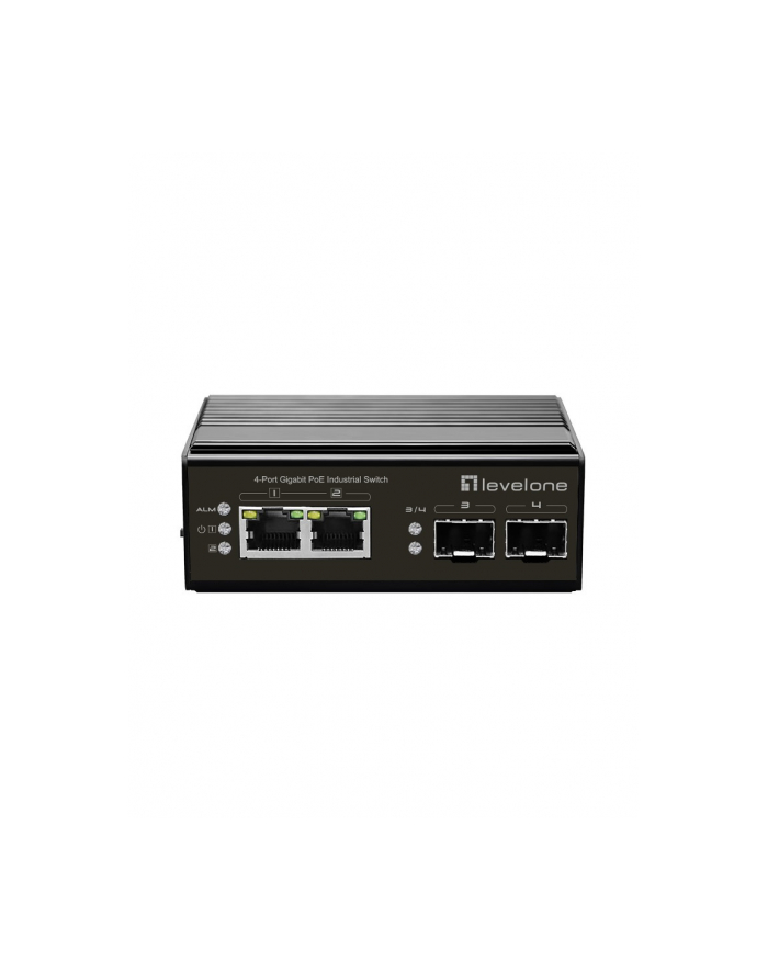 Levelone Igp 0432 Łącza Sieciowe Nie Zarządzany Gigabit Ethernet (10 100 1000) Obsługa Poe Czarny (IGP0432) główny