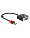 Delock Emaga Adapter Usb 3.0 Na Vga 62738 20 Cm Czarny (S0205150) - nr 1