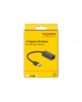 Delock Adapter Usb Na Red Rj45 66646 2,5 Gigabit Ethernet Czarny