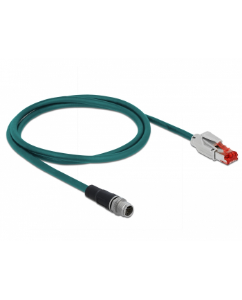 DELOCK KABEL SIECIOWY DELOCK M12 8 PINÓW X-KODOWANY NA RJ45 WTYK PCW 1 M  ()