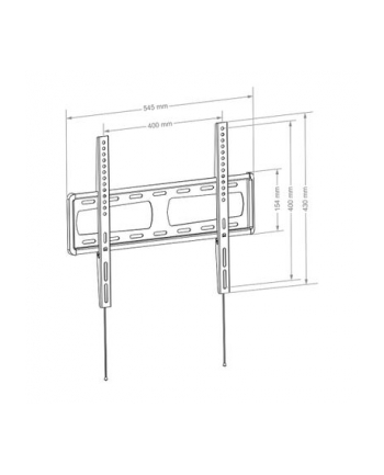 Hagor Bl Fixed 400 116,8 Cm (46'') Czarny