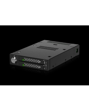 2-zatokowa obudowa M.2 NVMe SSD PCIe 4.0 do zewnętrznej wnęki dyskowej 3,5'' (2 x SlimSAS SFF-8654 4i)