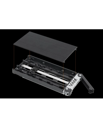 2-zatokowa obudowa M.2 NVMe SSD PCIe 4.0 do zewnętrznej wnęki dyskowej 3,5'' (2 x SlimSAS SFF-8654 4i)