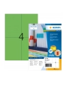 Herma Etykiety kolorowe 4399 A4 105 x 148mm papier matowy zielony 400 szt 4399 - nr 1