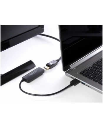 Delock Adapter Hdmi-A Wtyczka Do Gniazda Displayport 4K 60 Hz