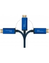 GOOD CONNECTIONS ® KABEL SMARTFLEX USB C DO HDMI 2.0B - 4K UHD @60HZ - PRZEWÓD MIEDZIANY, OBUDOWA ALUMINIOWA - WYSOKA ELASTYCZNOŚĆ - CIEMNONIEBIESKI - - nr 1