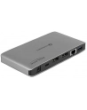 Delock Stacja/replikator Thunderbolt 3 docking station 8K gy - DUAL DisplayPort / USB / C / SD / LAN (87777) - nr 10