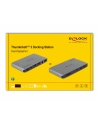 Delock Stacja/replikator Thunderbolt 3 docking station 8K gy - DUAL DisplayPort / USB / C / SD / LAN (87777) - nr 6