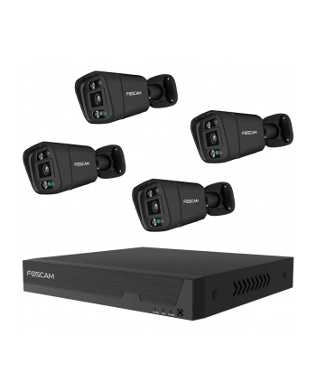 Foscam Fn9108E-B4-2T Black Lan Ip-Zestaw Monitorujący 8-Kanałowy Z 4 Kamerami 3840x2160 Px nr 1