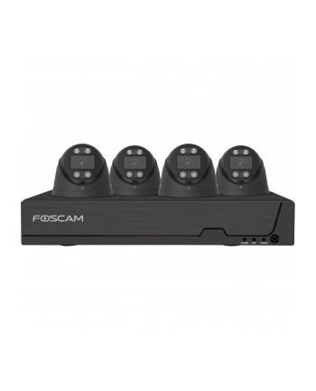 Foscam Fn9108E-T4-2T Black Lan Ip-Zestaw Monitorujący 8-Kanałowy Z 4 Kamerami 3840x2160 Px nr 1