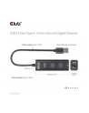 Club 3D Club3D Rozbočovač, USB-A 3.2 Gen1 na 3x USB 3.1, Gigabit Ethernet - nr 44