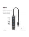 Club 3D Club3D Rozbočovač, USB-A 3.2 Gen1 na 3x USB 3.1, Gigabit Ethernet - nr 46