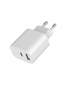 GEMBIRD 2-portowa uniwersalna ładowarka USB A+C 2.4 A kolor biały - nr 3
