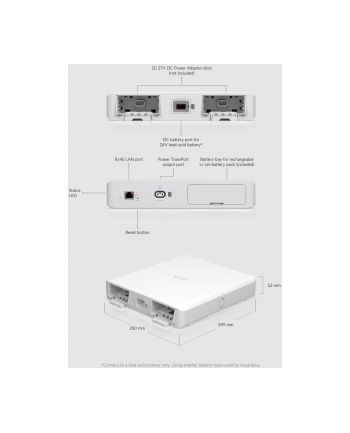 Ubiquiti Uisp-P | Zasilacz Awaryjny Ups Power Transport Bluetooth 100 Mbe Rj45 Uispp