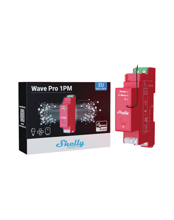 Shelly 1-Kanałowy Przekaźnik Na Szynę Din Z Pomiarem Energii Qubino Pro 1Pm 63546 główny