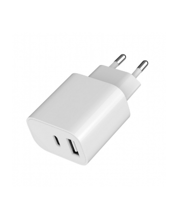 GEMBIRD 2-portowa uniwersalna ładowarka USB A+C 2.4 A kolor biały