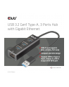 Club 3D Club3D Rozbočovač, USB-A 3.2 Gen1 na 3x USB 3.1, Gigabit Ethernet - nr 22