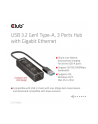 Club 3D Club3D Rozbočovač, USB-A 3.2 Gen1 na 3x USB 3.1, Gigabit Ethernet - nr 23