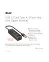 Club 3D Club3D Rozbočovač, USB-A 3.2 Gen1 na 3x USB 3.1, Gigabit Ethernet - nr 32
