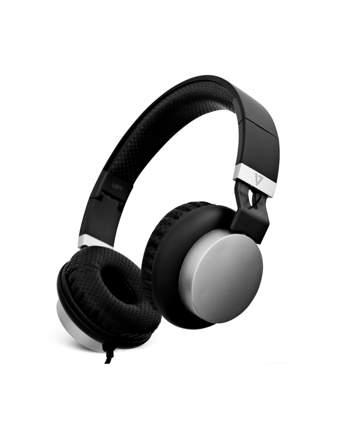 V7 Lightweight Headphones HA601-3EP - headphones with mic - Srebrny (HA6013EP) główny