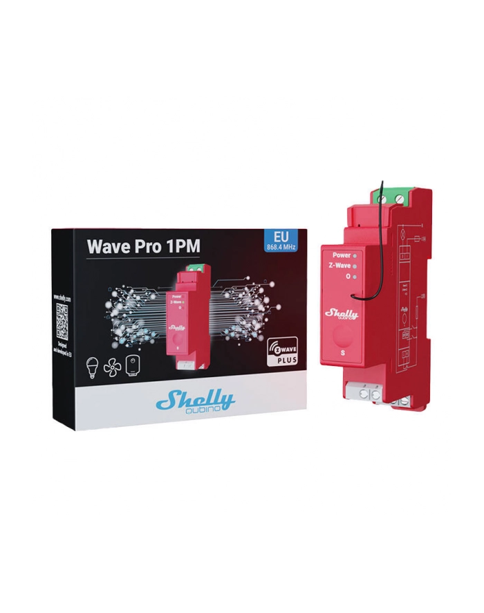 Shelly 1-Kanałowy Przekaźnik Na Szynę Din Z Pomiarem Energii Qubino Pro 1Pm 63546 główny