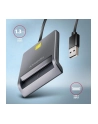 axagon Czytnik kart identyfikacyjnych CRE-SM3T USB, kabel 1,3m - nr 45