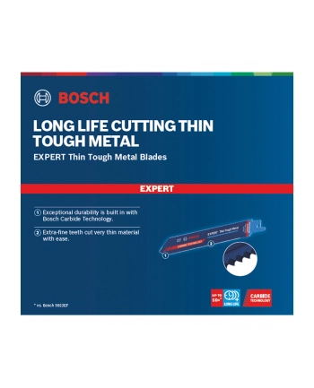 bosch powertools Bosch Expert sabre saw blade 'Thin Tough Metal' S 922 EHM, 10 pieces (length 150 mm) nr 2