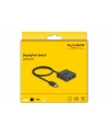 DeLOCK DisplayPort Switch 2 > 1 bidirectional 8K (Kolor: CZARNY, 50cm) - nr 1