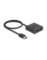 DeLOCK DisplayPort Switch 2 > 1 bidirectional 8K (Kolor: CZARNY, 50cm) - nr 6