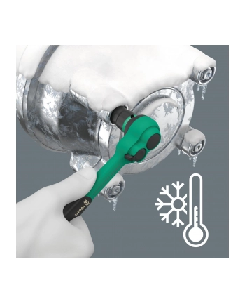 Wera 8010 B Zyklop Comfort ratchet, 3/8 (Kolor: CZARNY/green, comfort ratchet with reversing lever) nr 1